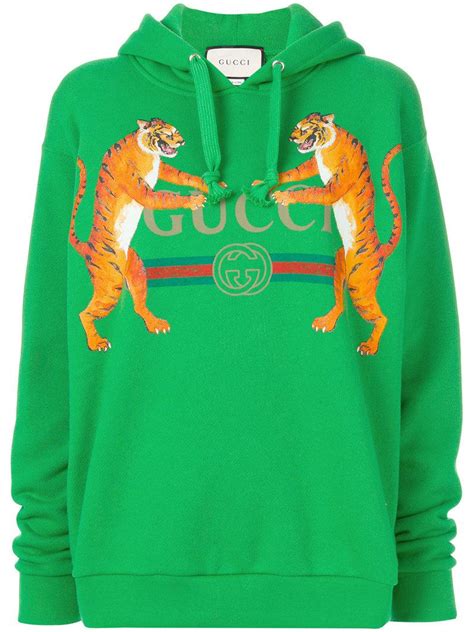 green gucci tiger hoodie